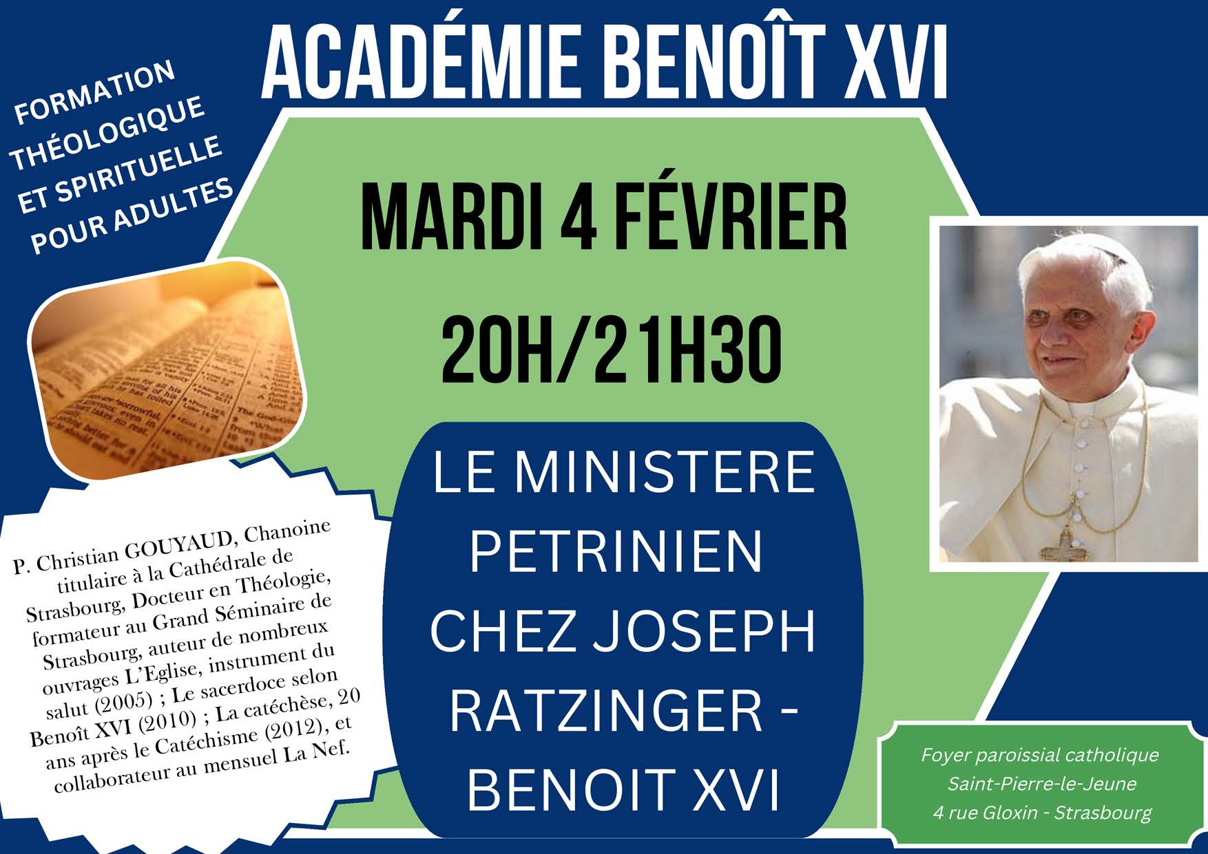 Academie Benoit XVI Février 2025