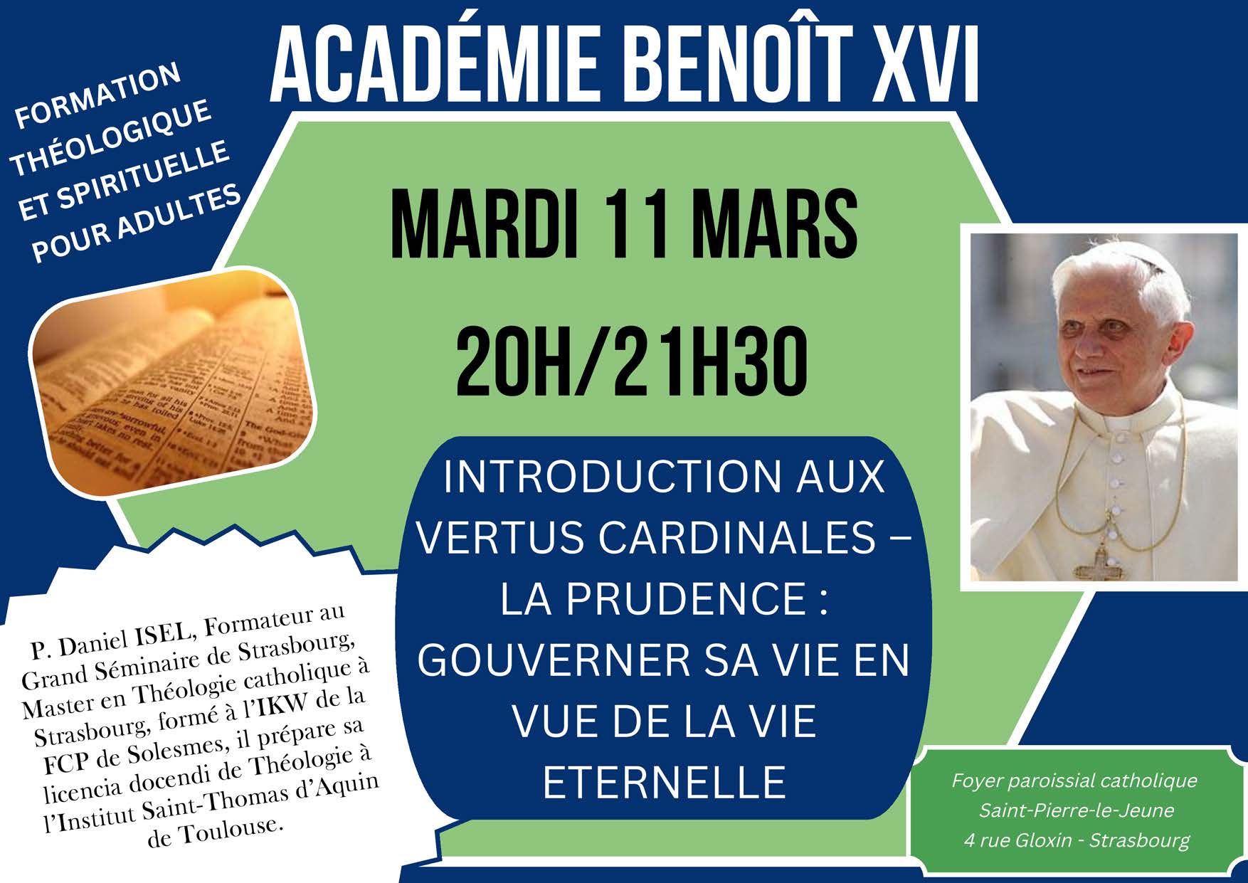 Academie Benoit XVI Mars 2025
