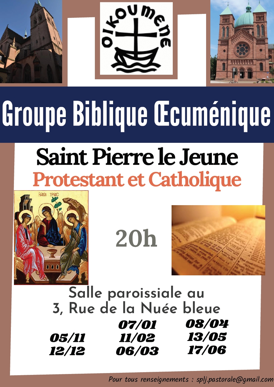 Affiche groupe biblique oecuménique