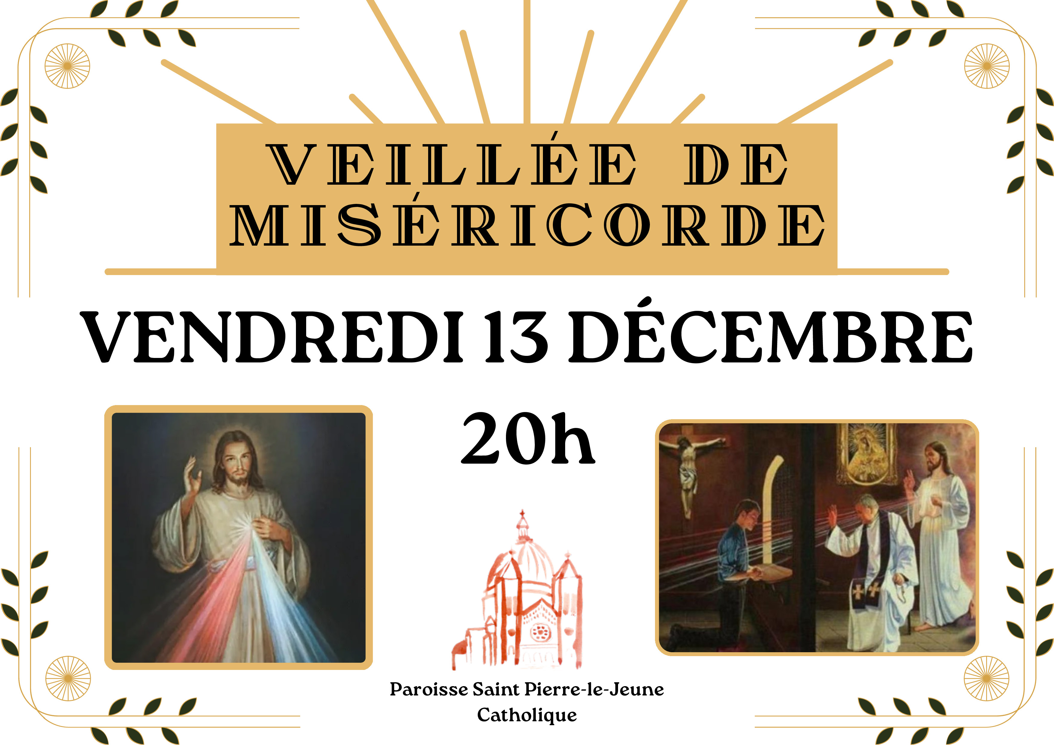 Veillée de Miséricorde - 13 décembre