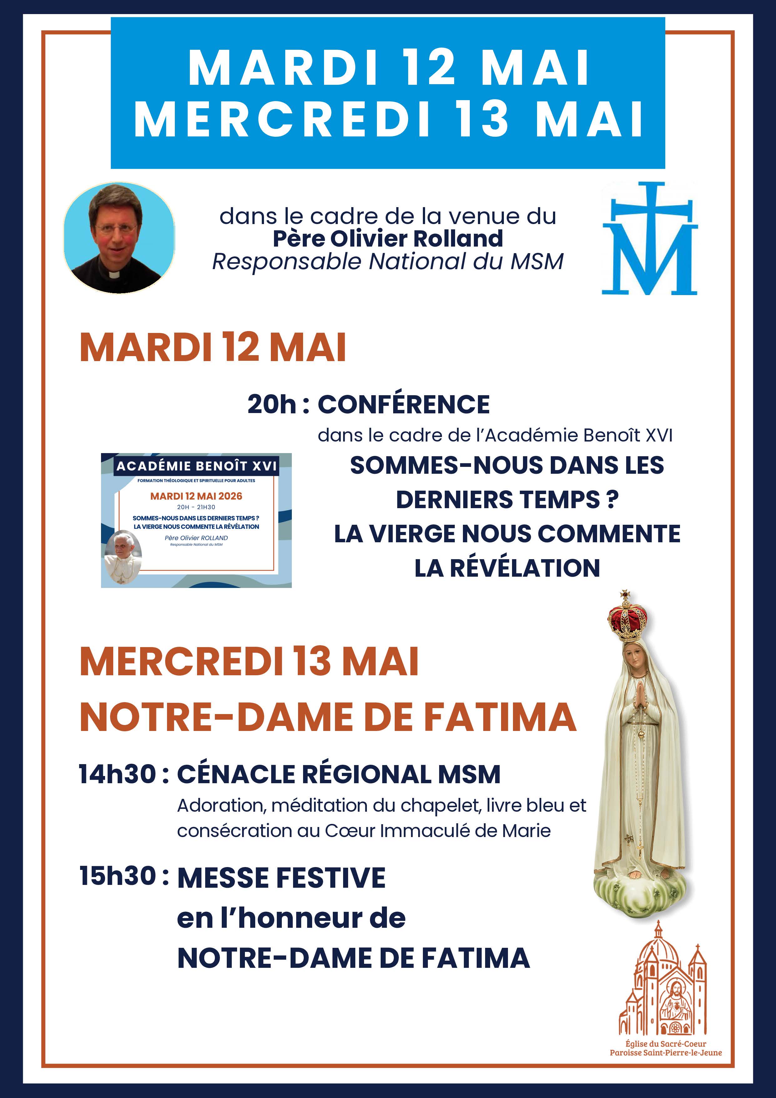 Veillée mariale - ND de Fatima - 13 mai 2026
